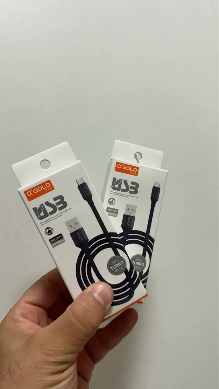 Excelente Cabo GOLD  2 Metros , USB / C e USB / Lightning  - Foto 4