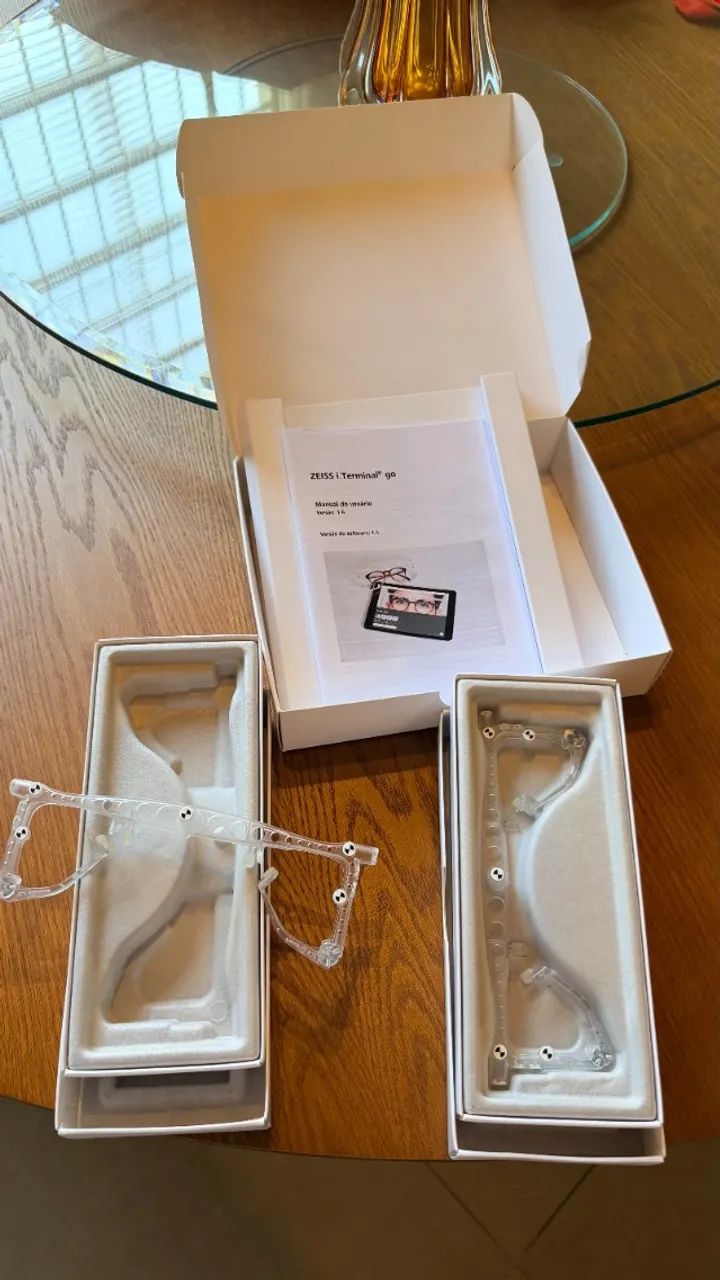 Kit ZEISS i.Terminal go, com manual e dois Frame-Clips - Foto 4