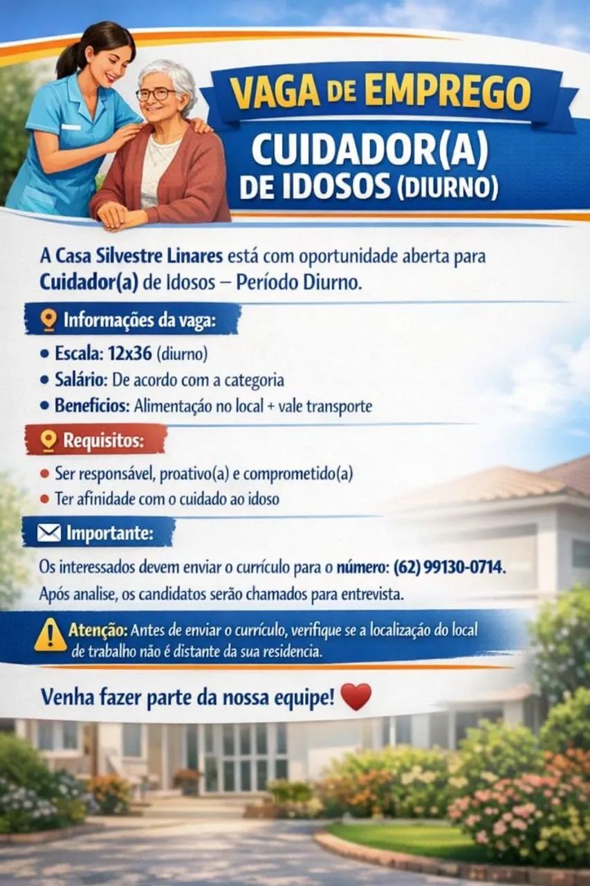 Vaga para cuidador
