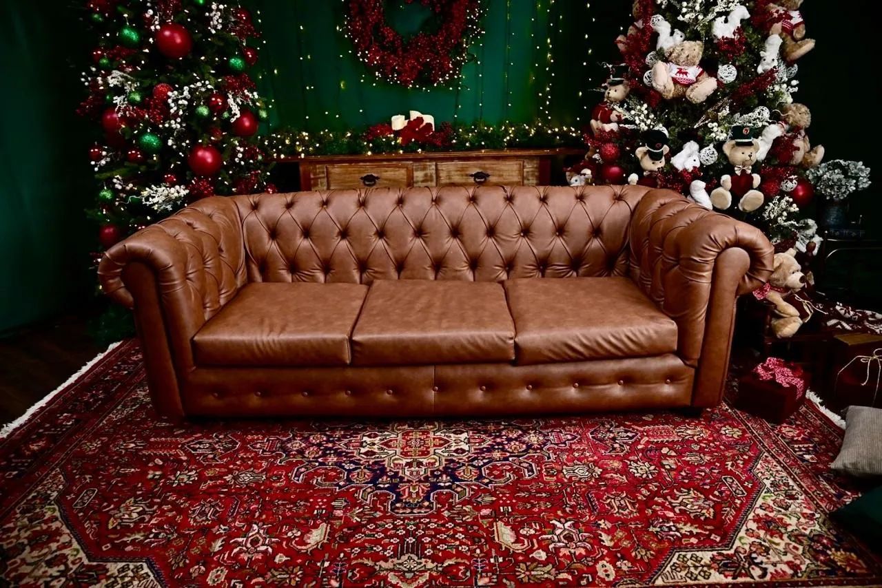 Sofá Chesterfield 3 lugares65569119160195120