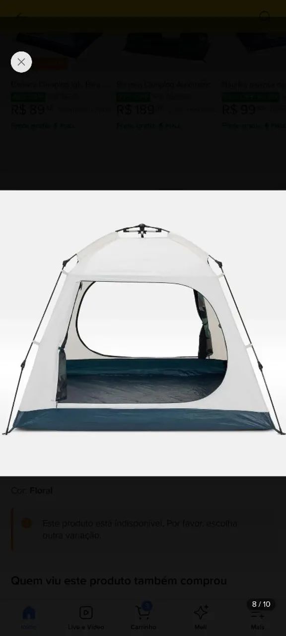 Barraca Quechua Base Easy Fresh - 4 pessoas - Foto 4