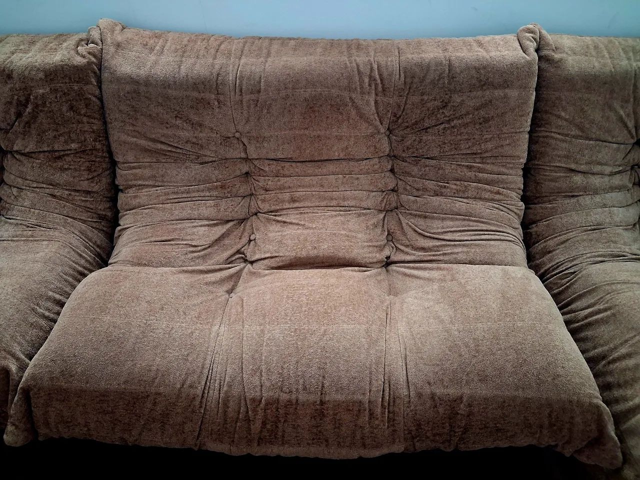 Sofá 2 lugares estilo Togo em boucle 