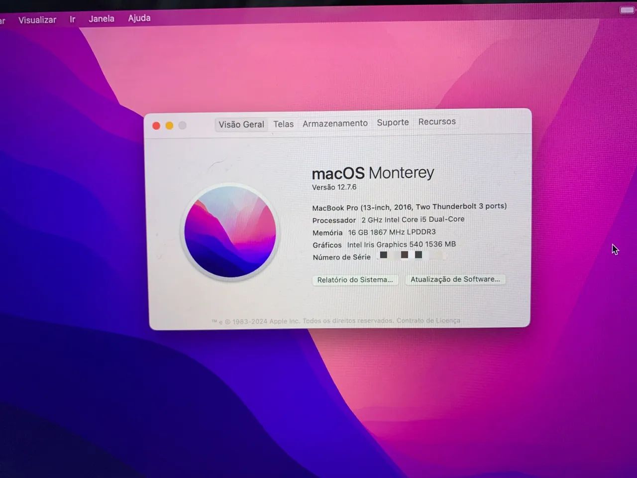 MacBook Pro 2016, Intel core i5, 16gb Ram, SSD256Gb Rom - Foto 5