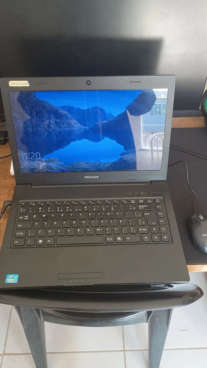 Notebook positivo i3 | 120Gb de SSD| 6 de Ram| Formatado |Pacote Office incluso 