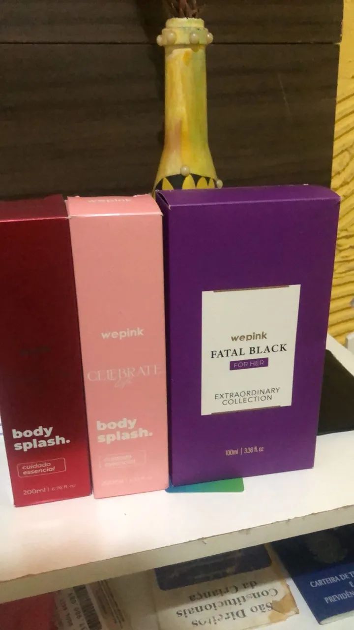 Vendo perfume e boddy splash marca wepink