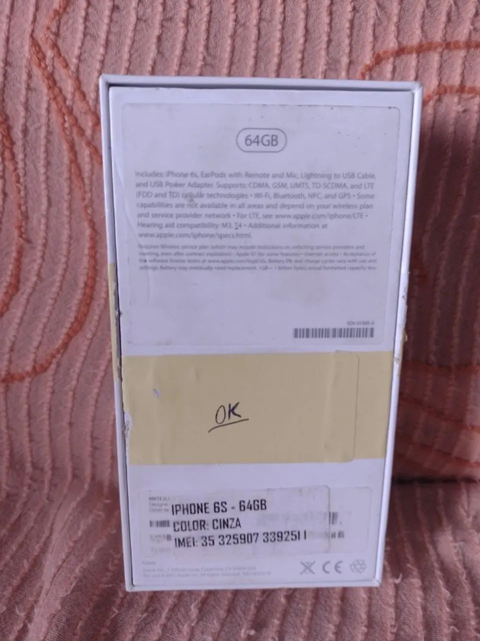 SOMENTE CAIXA VAZIA IPHONE 6S - 64GB - Foto 3