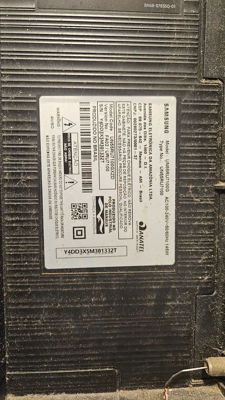 tv samsung 55 (sucata) - Foto 2
