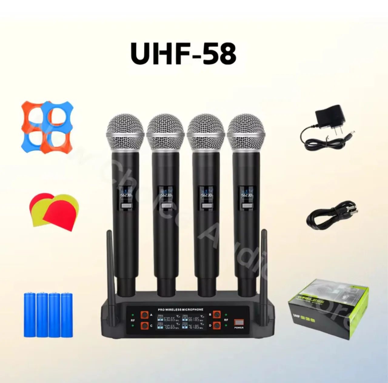 Black Friday, Kit 4 Microfones Sem Fio Recarregável