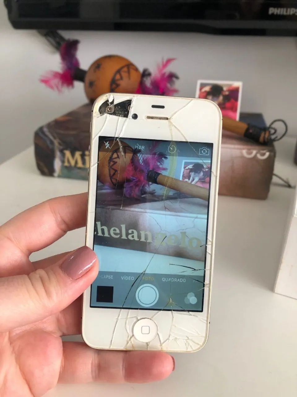 iPhone 4s Branco 8gb A1387- Funciona - Foto 5
