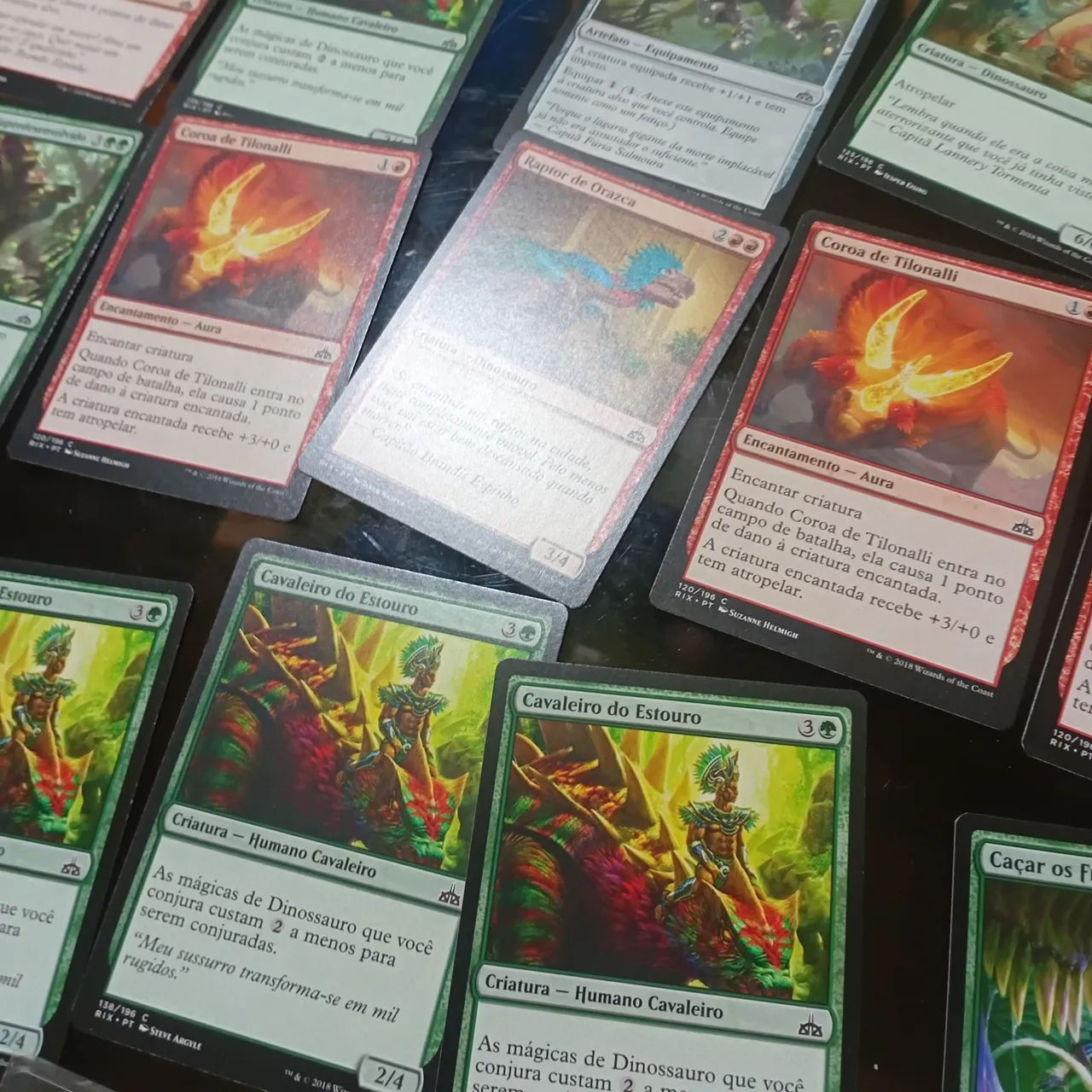 Deck Magic The Gathering Verde e Vermelho - Gruul Casual com veículo Tanque de Mizzium - Foto 5