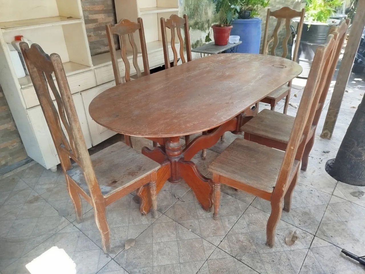 Solid Wood Table with 6 Chairs64994315249538122