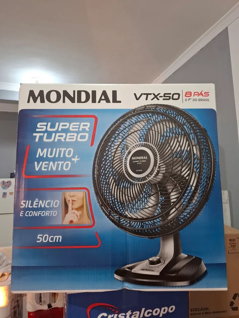 Ventilador novo na caixa 