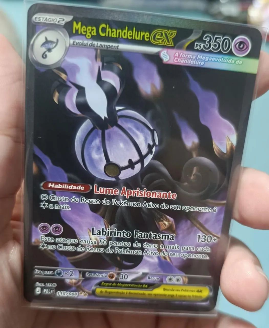 Carta Mega Chandelure ex (115/084)
