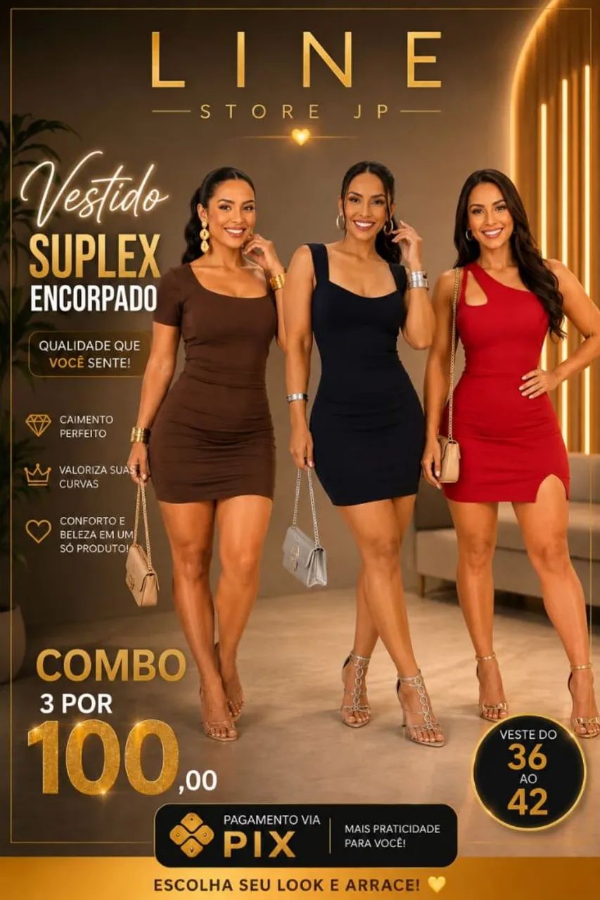 Combo Vestido suplex encorpando  - Foto 2