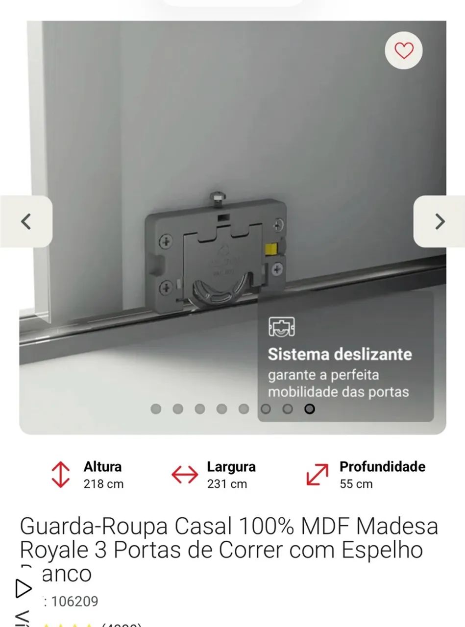 GUARDA ROUPAS 100% MDF - Foto 4