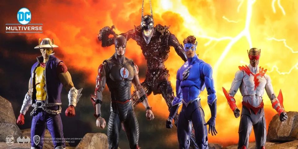 BAF-THE DARKEST KNIGHT-4 FIGURAS+BAF