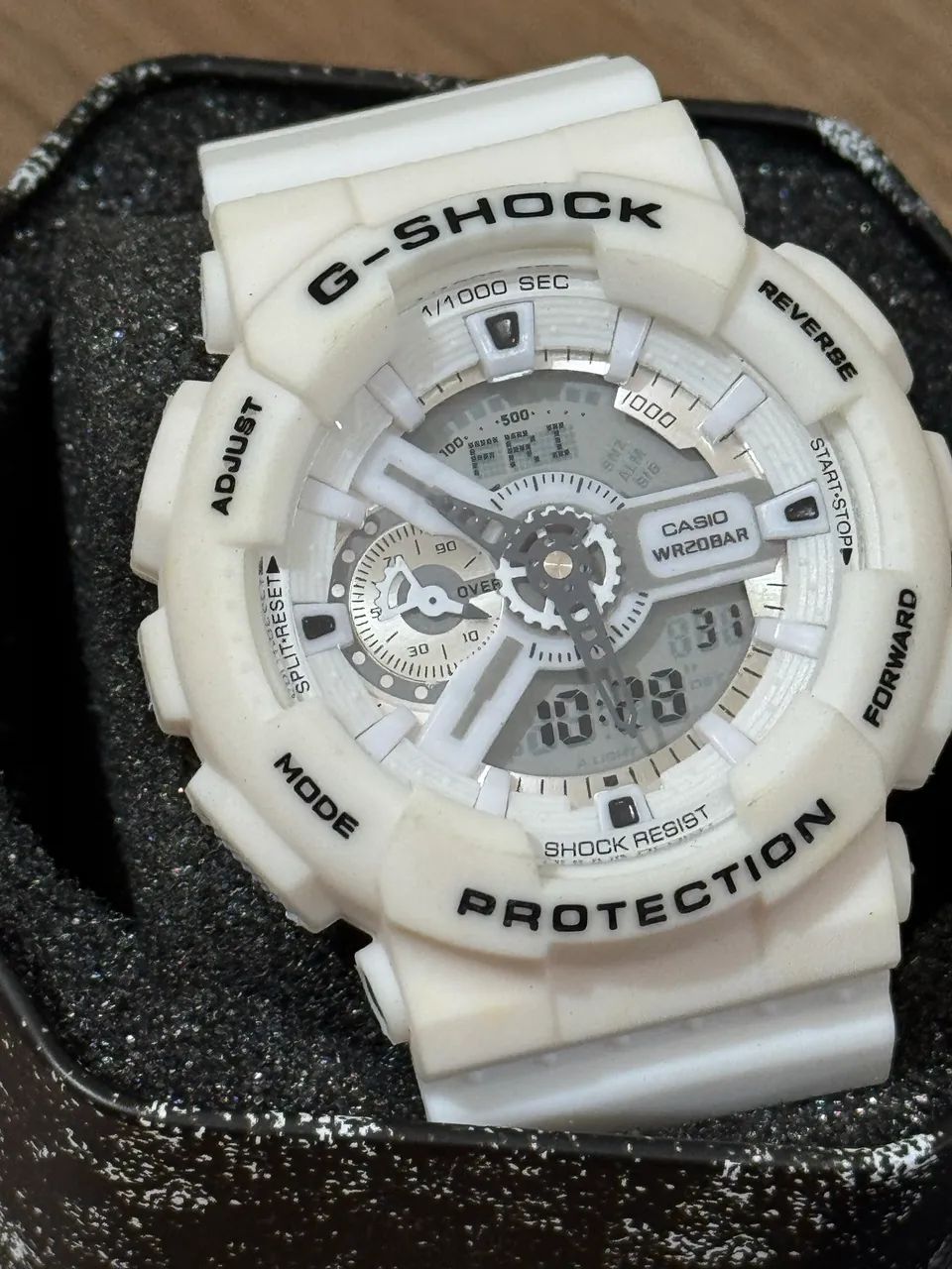 Casio Gshock branco g110 relógio militar  - Foto 5