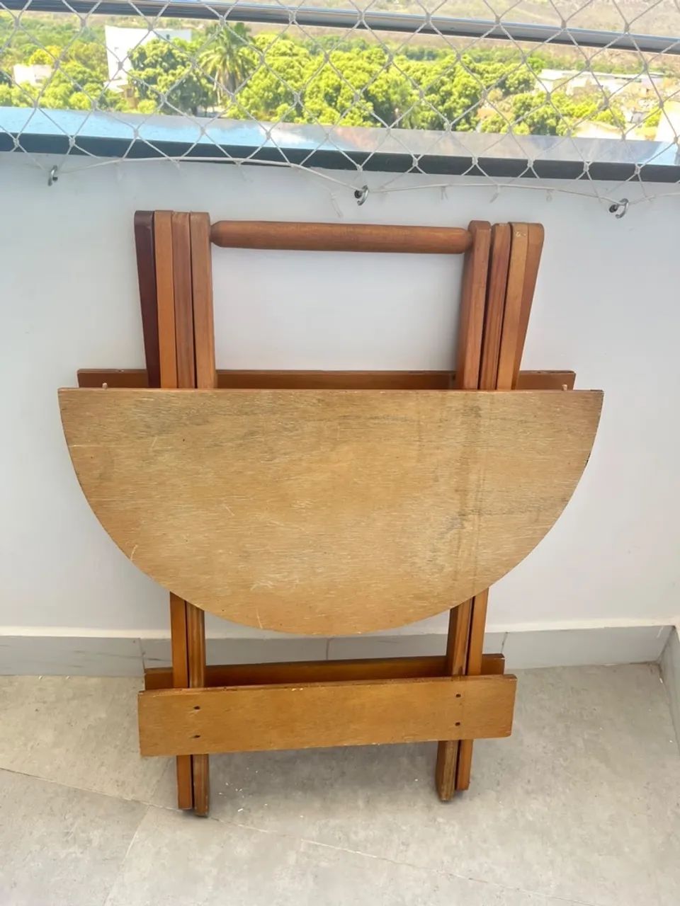 Conjunto mesa e 6 cadeiras dobráveis  - Foto 3
