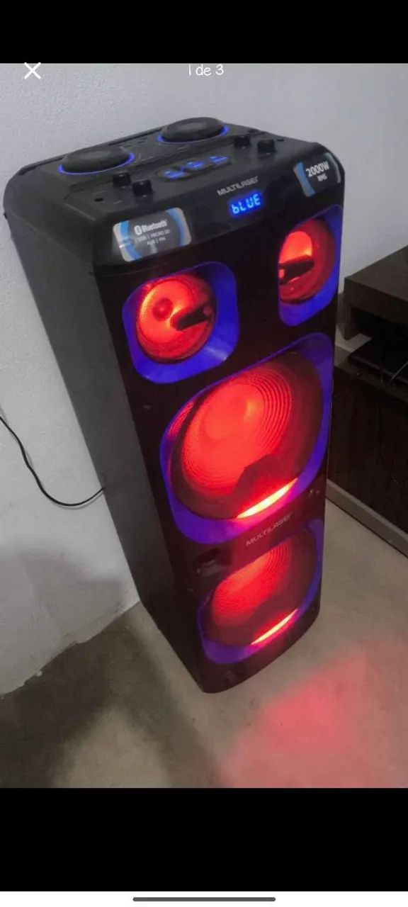 Caixa de som Multilaser 2000rms