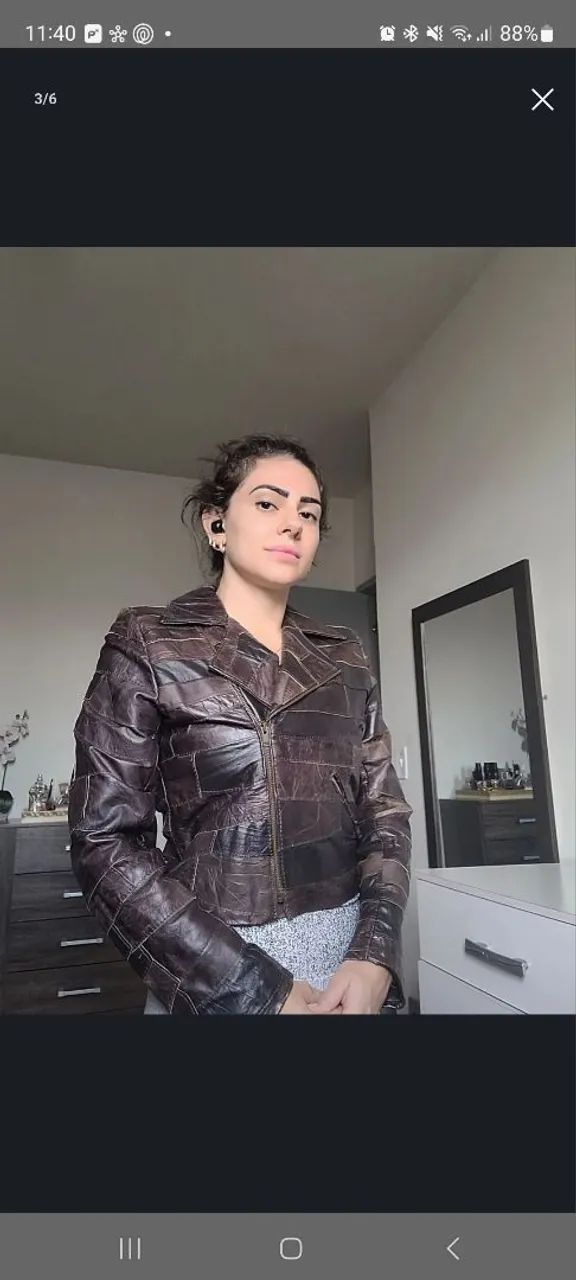 Jaqueta modelo em retalhos Cou legítimo! - Foto 3