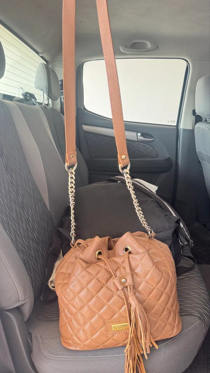 Bolsa couro scamboo  - Foto 4