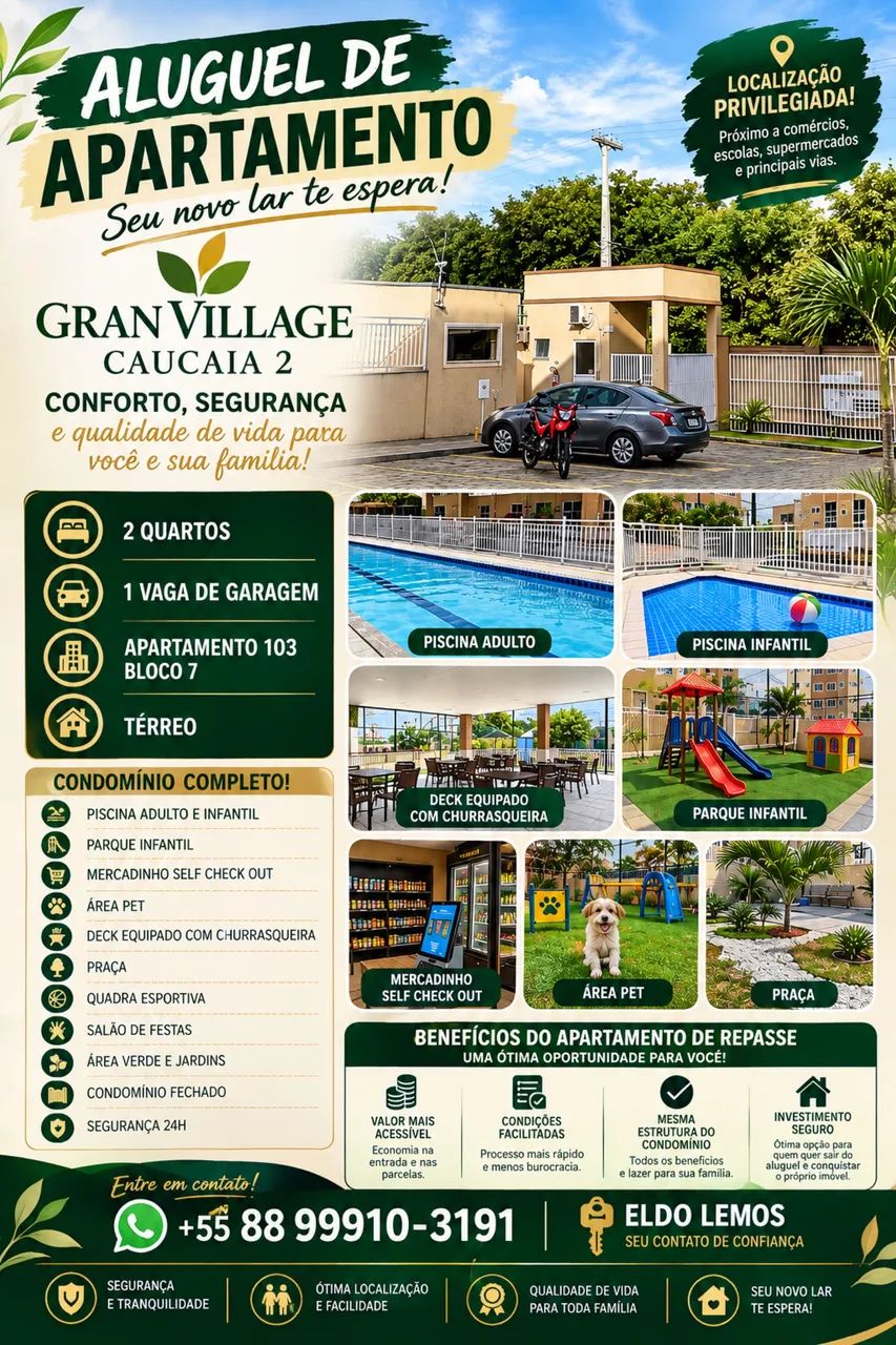 Alugo ap Gran Village Caucaia 2
