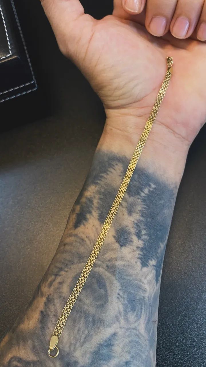 Pulseira de ouro 18 - Foto 2