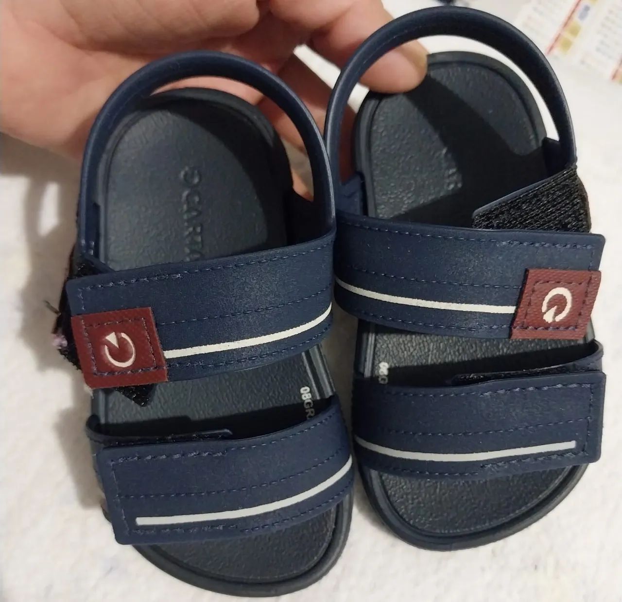 Sandália cartago tamanho 19 semi nova 50$ Retirada recanto Das Emas ou a combinar  - Foto 2