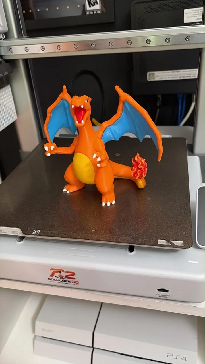 boneco pokémon charizard impresso em 3d - Foto 4