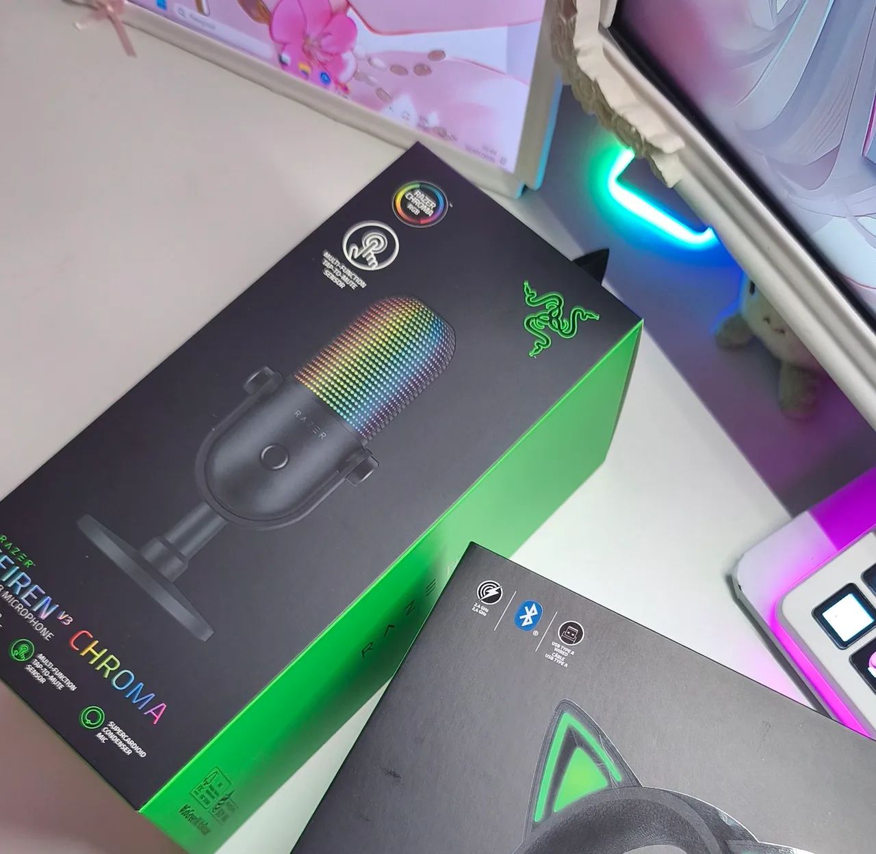 Razer microfone Seiren V3 pro Chroma - Foto 3