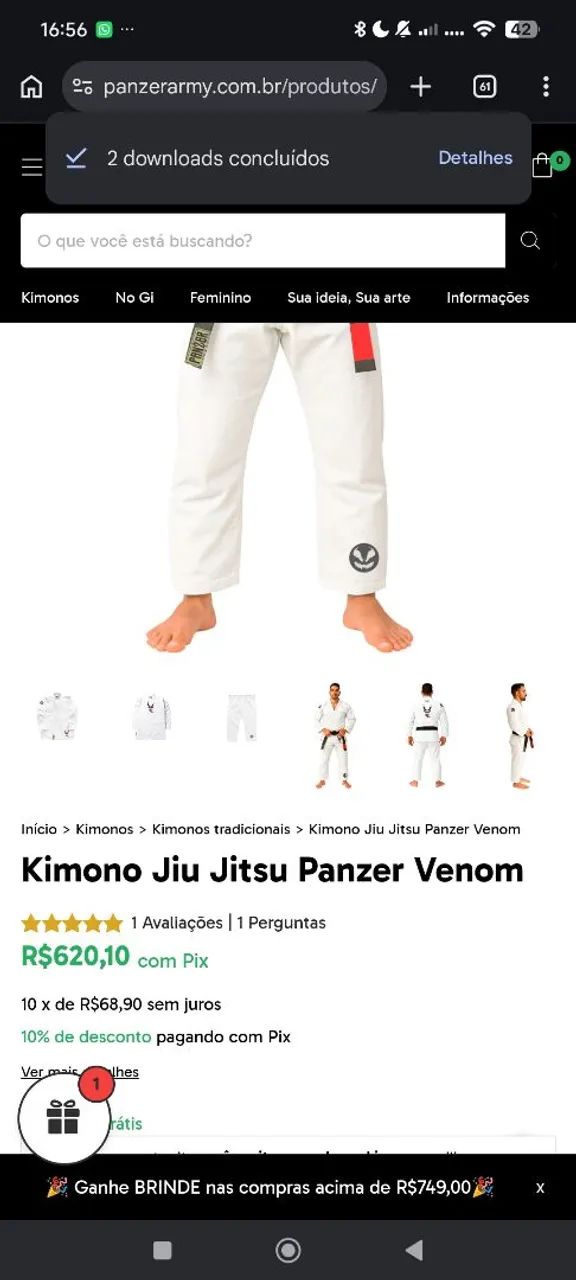 Kimono a4, nunca usado, marca panzer army 