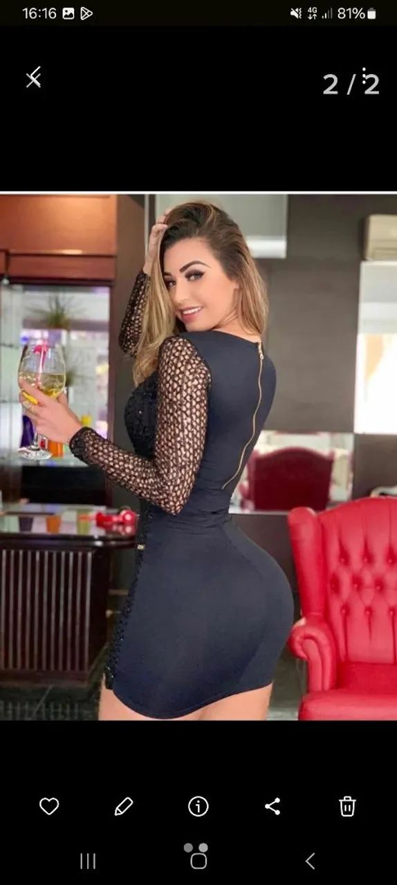 Vestido preto m - Foto 3