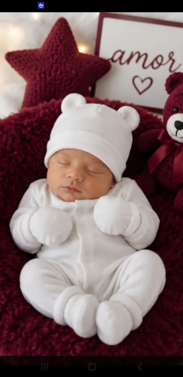 KIT COM 3 CONJUNTOS RECÉM NASCIDO 0 À 3 MESES COM 3 TOUCAS TED + 3 LUVINHAS + 3 SAPATINHOS - Foto 4