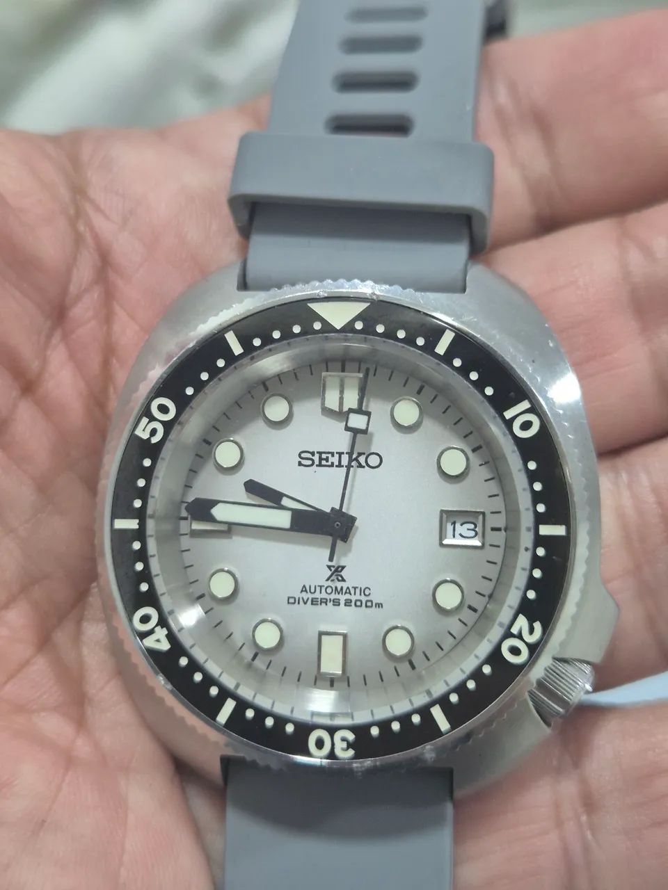Relógio SEIKO PROSPEX TURTLE  "GLACIER"  200 METROS  -  CUSTOMIZADO - Foto 2