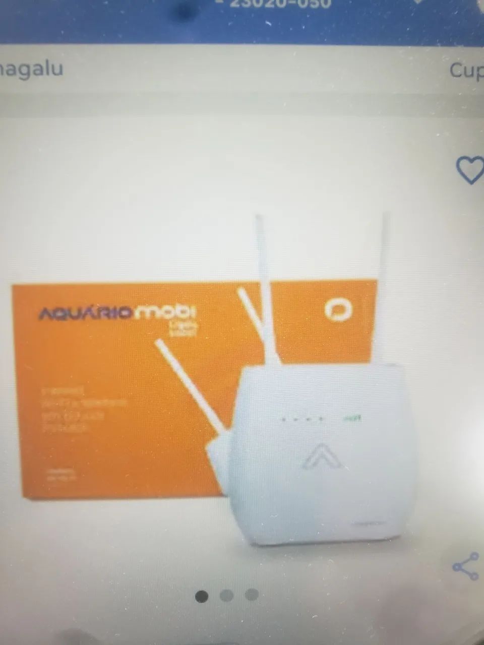 2 Modens 4G Wi-Fi MD4000 AQUARIO com antena externa e cabo 15m.