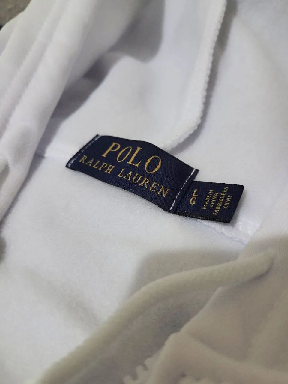 Moletom Ralph Lauren Zip Up Branco - Foto 4