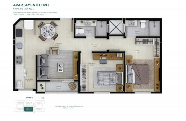 Apartamento, Imigrantes, Criciúma-SC - Foto 4