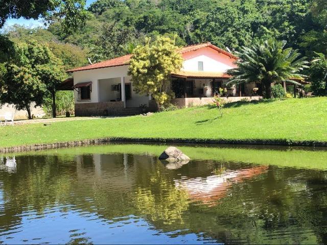 Lindo sítio em Maricá aos pés da montanha e com um lindo lago com peixes - Foto 2