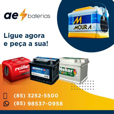 Equipe a sua disposição, peça bateria 60Ah Moura