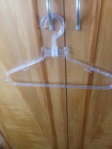 Cabide Luxo transparente grande gancho giratório 
