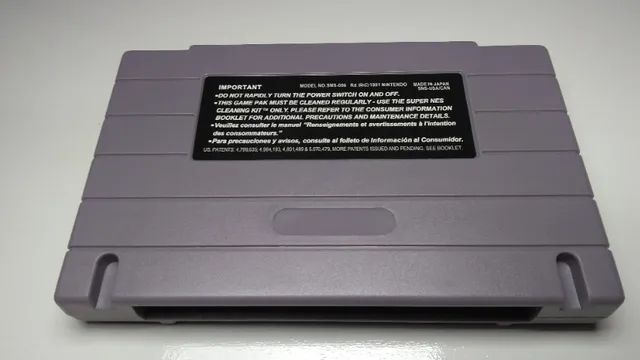 Cartucho de Super Nintendo Com 25 Jogos do Super Mario World