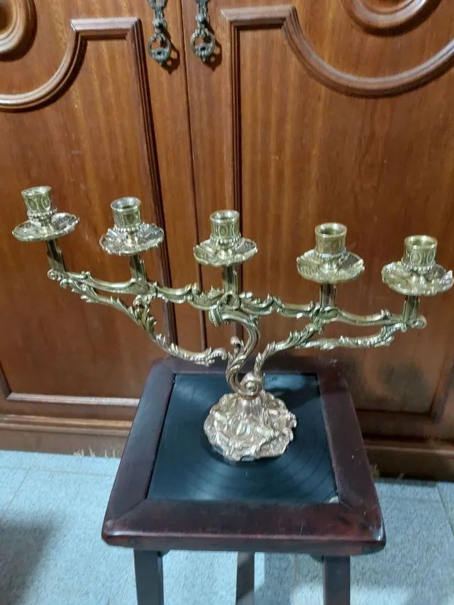 CANDELABRO ANTIGO IMPÉRIO EM BRONZE  - Foto 2