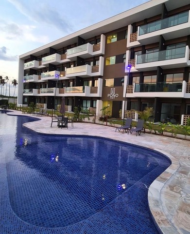 Flat Térreo no Mana Beach Flat em Muro Alto 