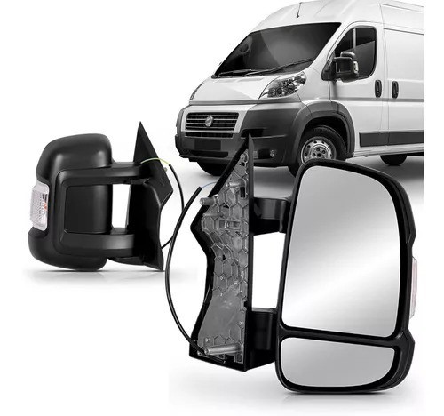 Par Retrovisor Fiat Ducato 2018 - Preto - Ficosa 