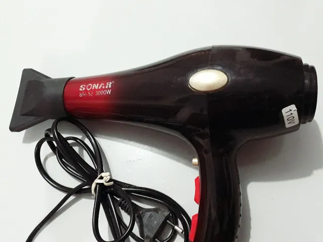 Secador de Cabelo Bivolt 2000W Silencioso Dobravel Difusor Salao  Cabeleireiro Beleza