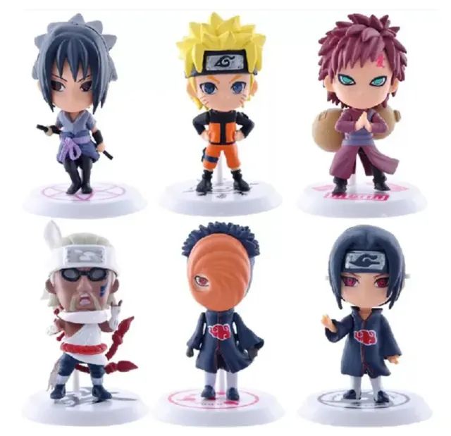 6 Mini bonecos naruto 7-8cm - Foto 2