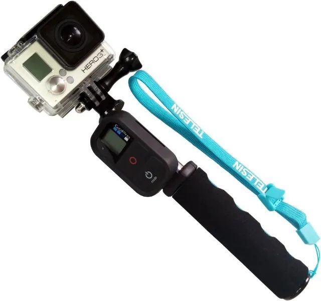 Bastão de mão com Encaixe para controle Extensível 1 metro P/ Go Pro