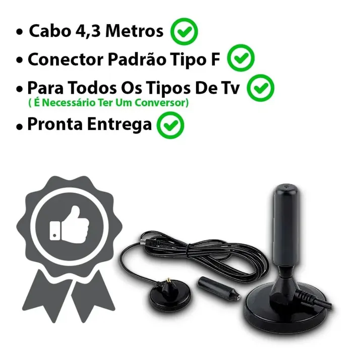 Antena Digital HD TV 3.5