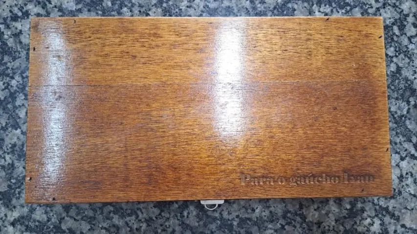 Kit churrasco, com escrito "Para o Gaúcho Ivan" - Foto 4