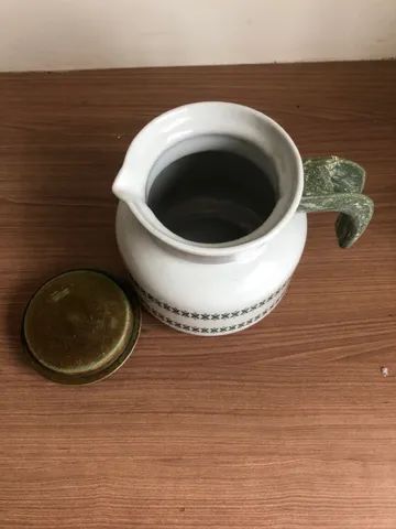 Chaleira / Cafeteira porcelana antiga pozzani   - Foto 5